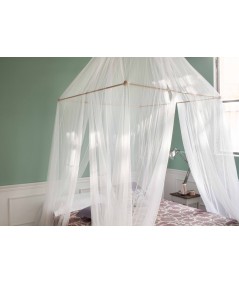 TINA Mosquitera para cama matrimonial - cuatro aberturas