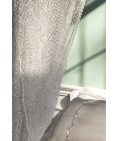 TINA lurex argento - Zanzariera per letto matrimoniale - 4 aperture